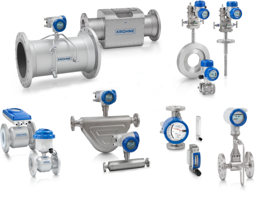 A collection of flowmeters from KROHNE