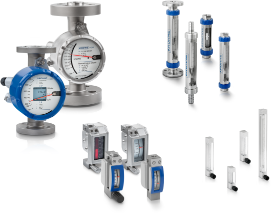 Ротаметры A collection of variable area flowmeters from KROHNE