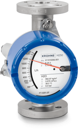 H250 M40 H250 M40 Variable area flowmeter – Standard version with flange