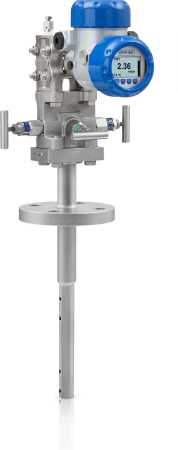 Averaging pitot tube with OPTIBAR DP 7060 differential pressure transmitter OPTIBAR DP 7060 with averaging pitot tube