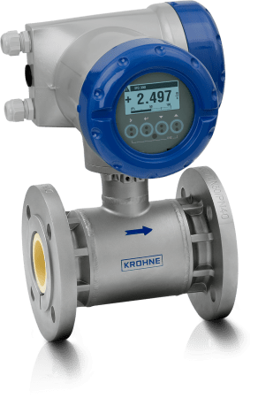 OPTIFLUX 5300 OPTIFLUX 5300 C Magnetisch-induktives Durchflussmessgerät – Kompakt-Ausführung mit Flansch