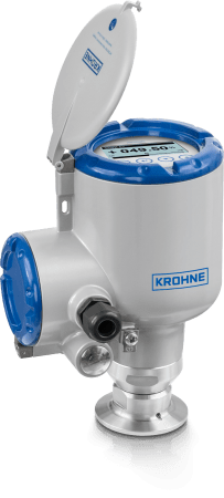 OPTIWAVE 3500 C with DN25 PEEK lens antenna and clamp OPTIWAVE 3500 C – 80 GHz radar (FMCW) level transmitter for liquids hygienic applications