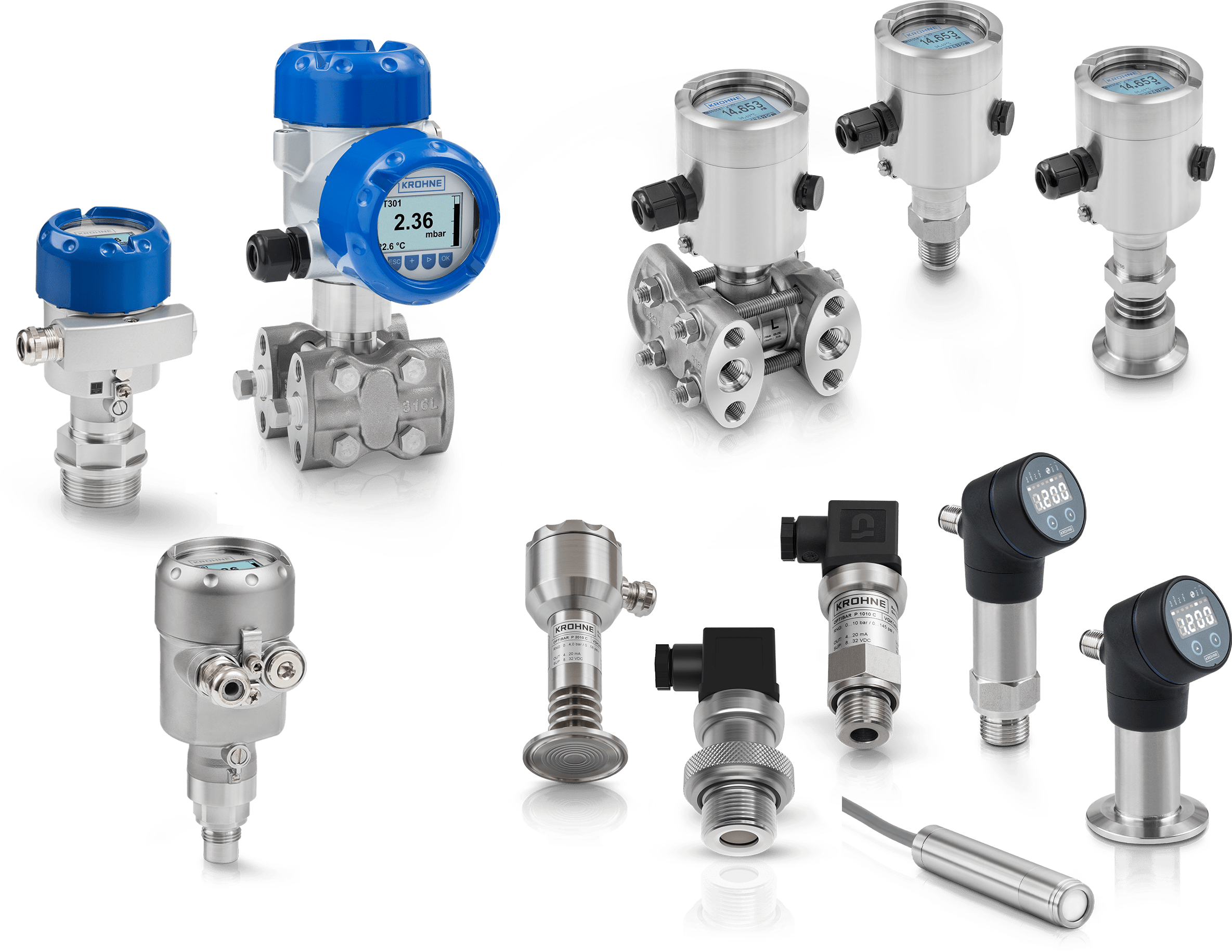 Pressure transmitters A collection of pressure transmitters from KROHNE