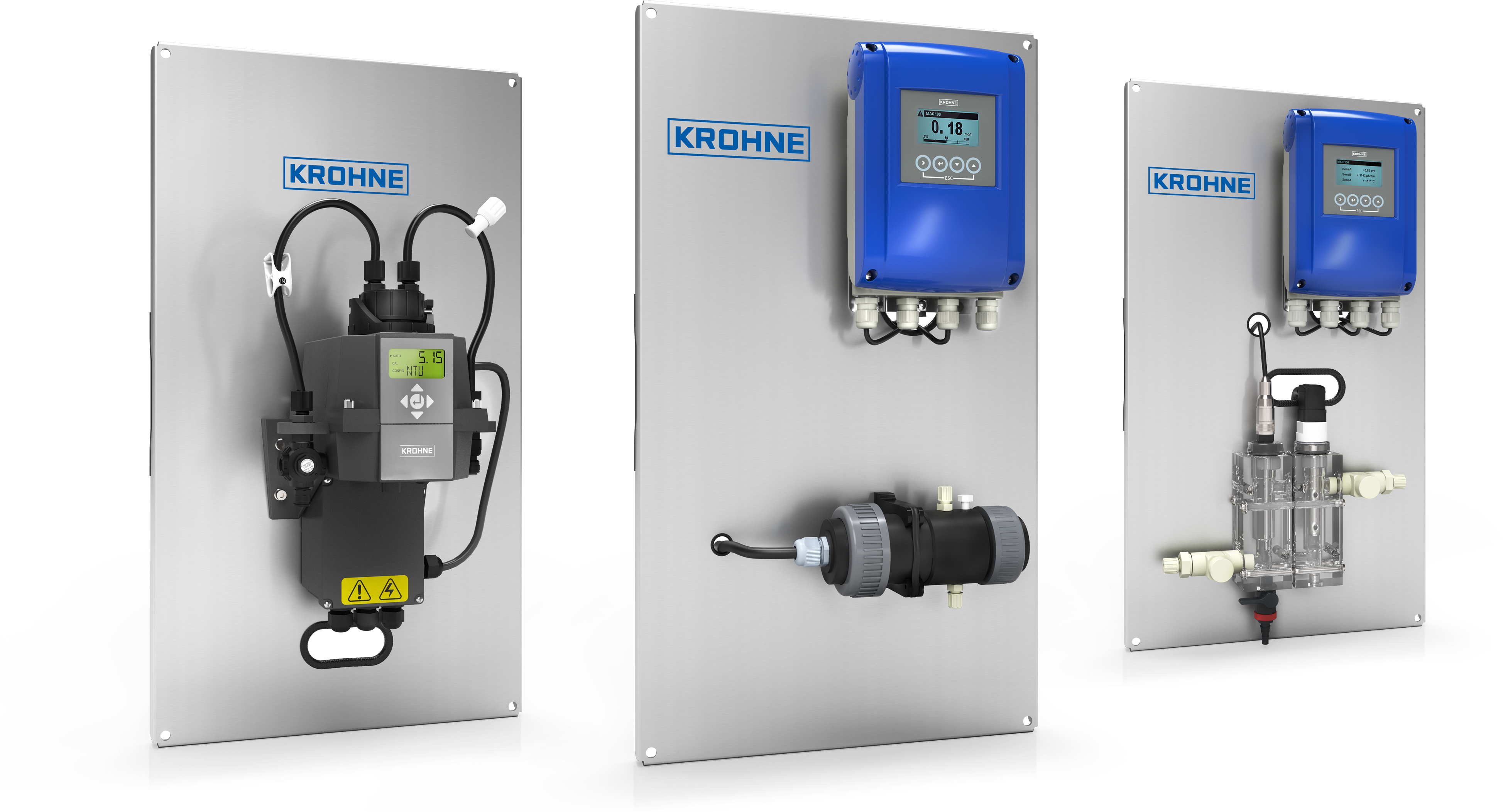 Multiparameter measuring systems Water analysis panel