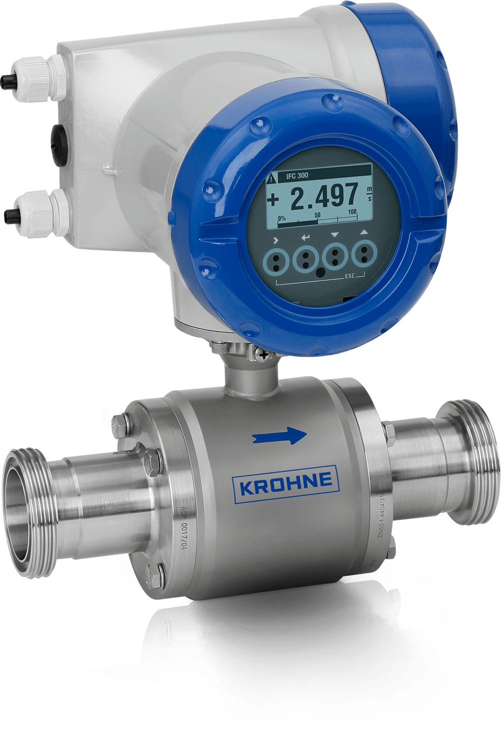 OPTIFLUX 6300 OPTIFLUX 6300 C Electromagnetic flowmeter – Compact version with aluminium housing and hygienic connection (DIN 11851)