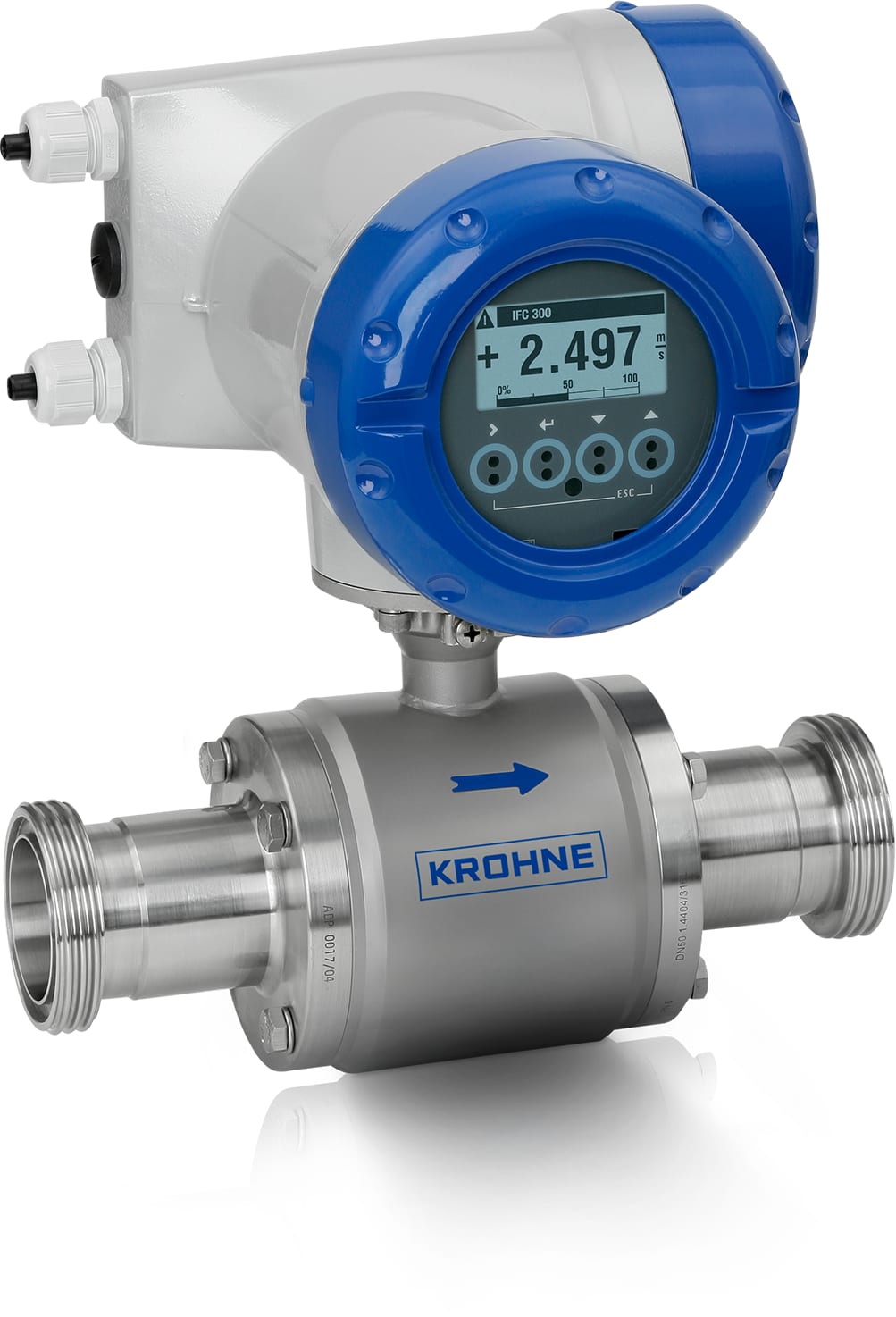OPTIFLUX 6300 OPTIFLUX 6300 C Electromagnetic flowmeter – Compact version with aluminium housing and hygienic connection (DIN 11851)