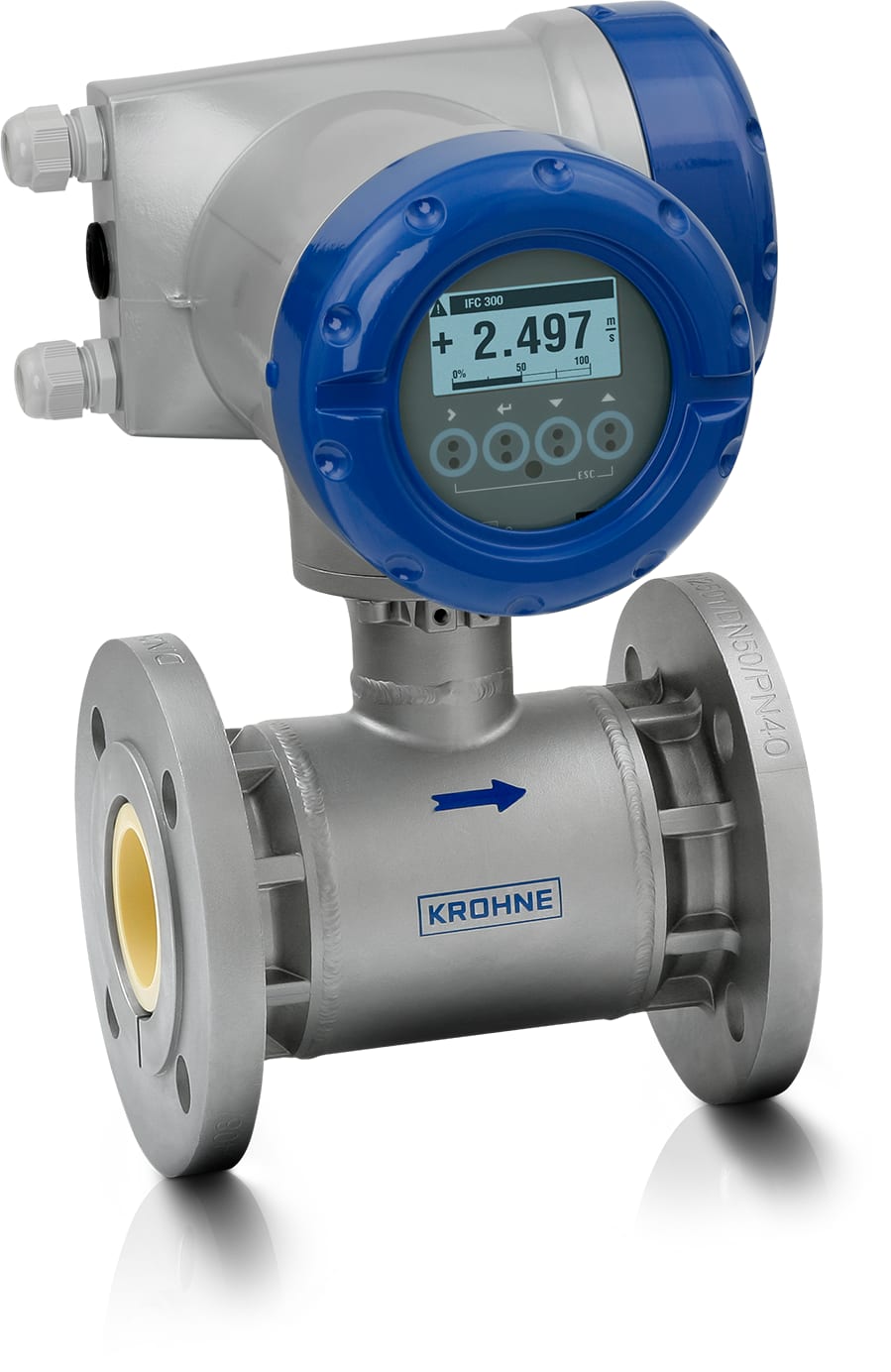OPTIFLUX 7300 OPTIFLUX 7300 C Electromagnetic flowmeter – With compact aluminium housing and flange