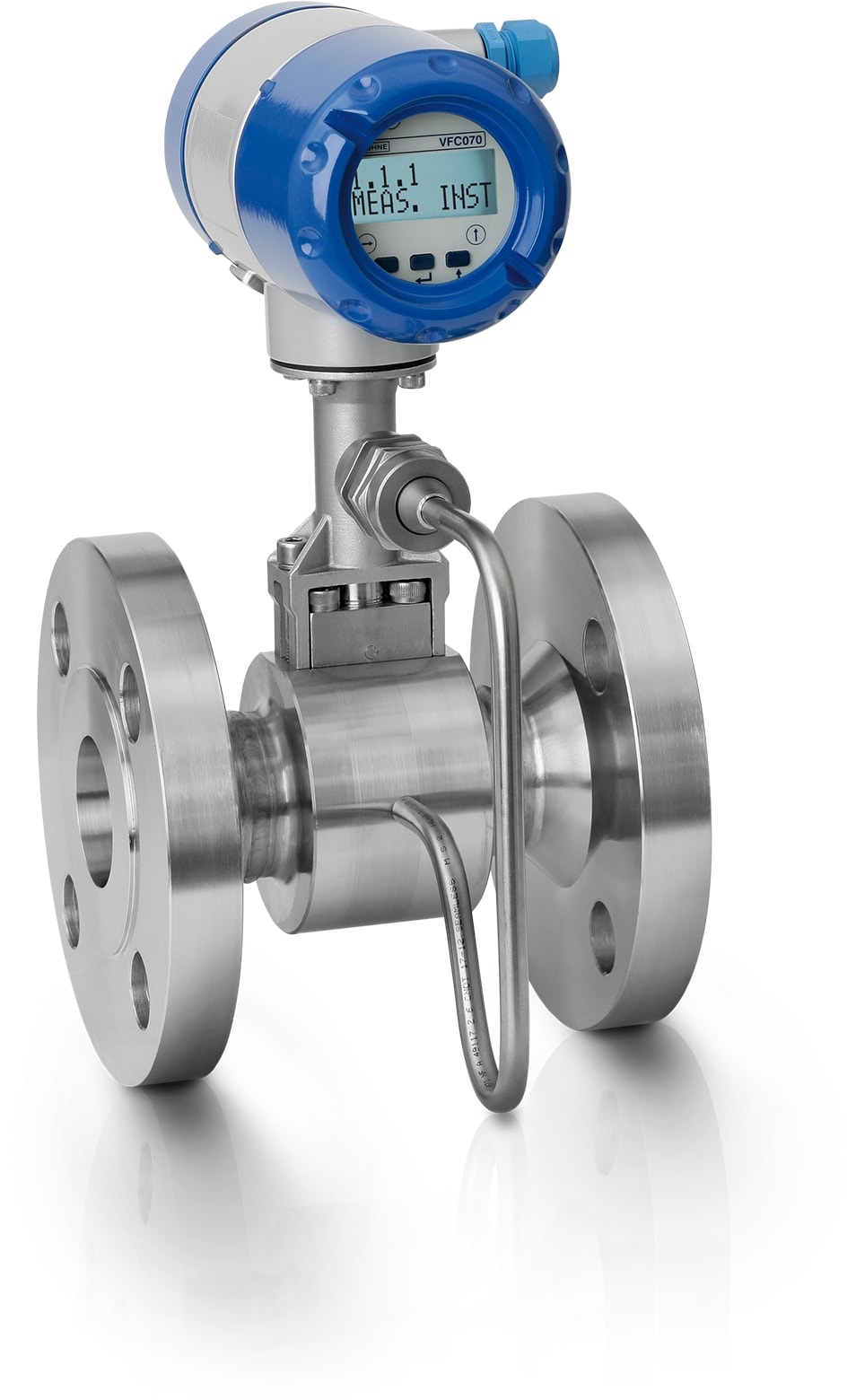 OPTISWIRL 4070 OPTISWIRL 4070 C Wirbelfrequenz-Durchflussmessgerät – Kompakt-Ausführung mit integrierter Druck-/Temperaturkompensation und Flansch