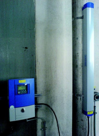 Flow measurement of demi water with the OPTISONIC 6300