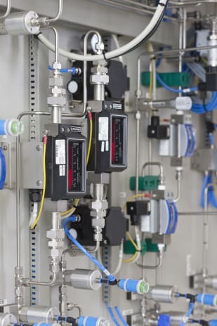 Reference gas and inert gas measurement with DK37 and DK34