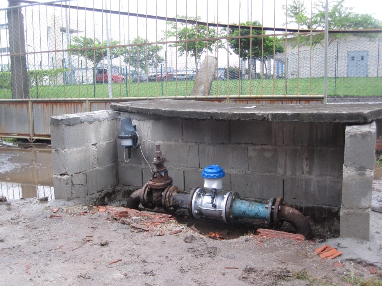 Use of WATERFLUX in partially flooded areas