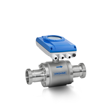 OPTIFLUX 6050 C Electromagnetic flowmeter – Compact version with aluminium housing and hygienic connection (DIN 11851)
