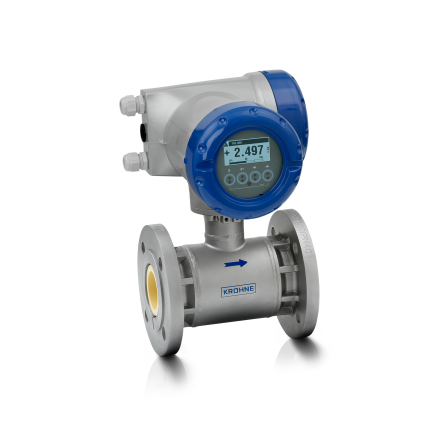 OPTIFLUX 7300 C Electromagnetic flowmeter – With compact aluminium housing and flange