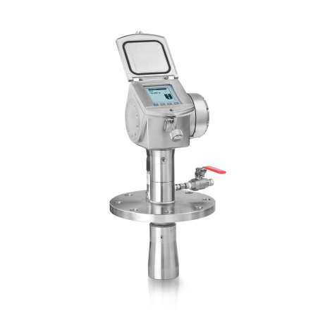 Radar (FMCW) level transmitter OPTIWAVE 8300 Marine C – Version with Horn antenna and ball valve