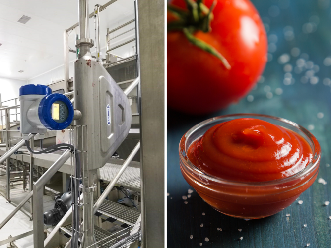 Flow measurement of tomato paste with entrained gas KROHNE Group