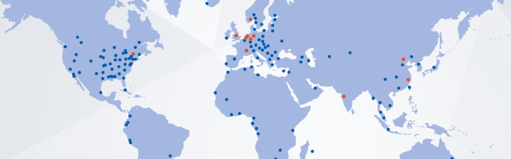 Krohne world map showing all subsidiaries sales companies