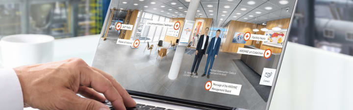 Laptop showing krohne insights app dashboard
