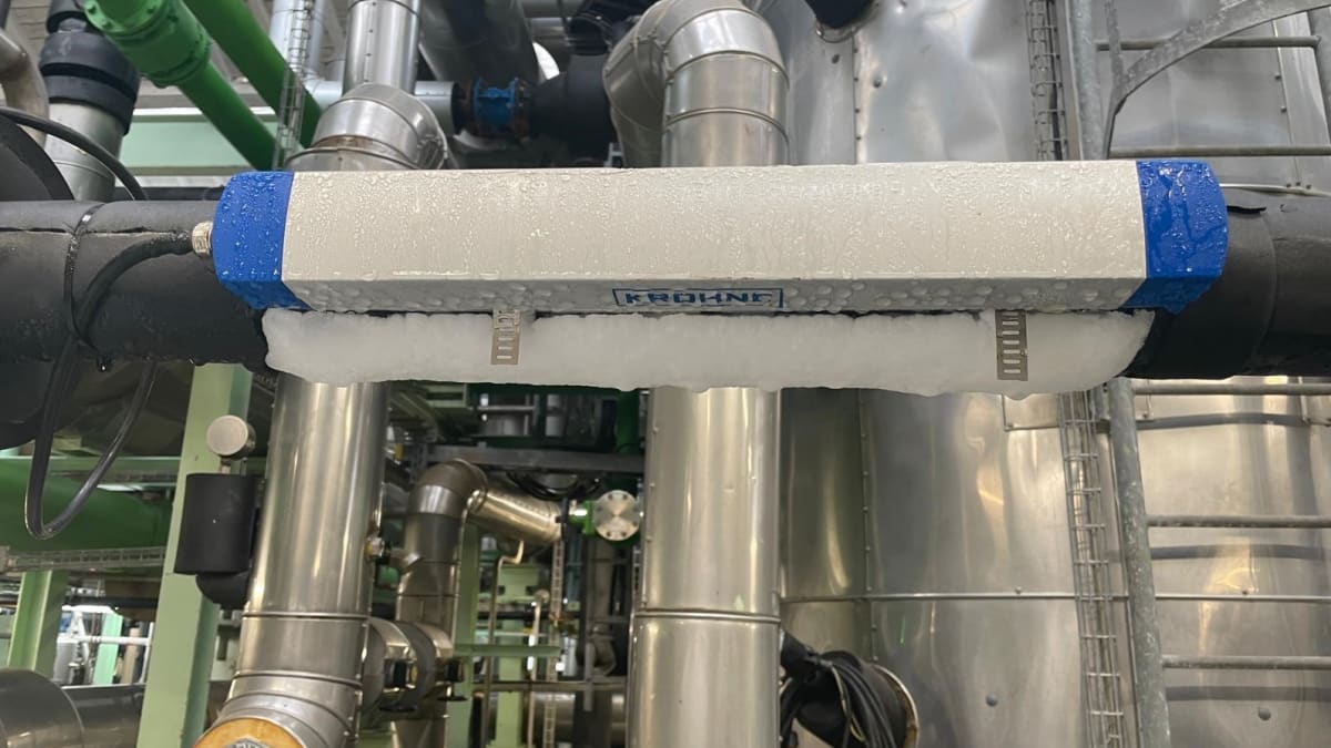 Brine Unit Flow measurement of cooling brine in a refrigeration system Krohne ...