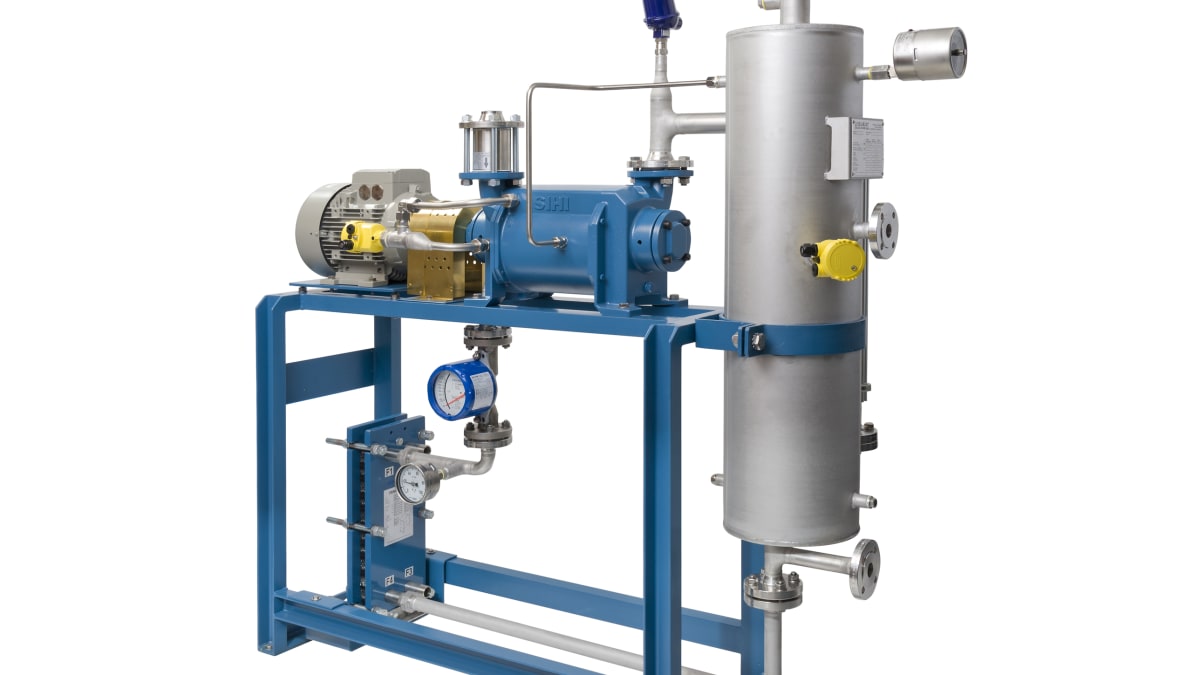 Monitoring operating fluid in hazardous areas of liquid ring vacuum