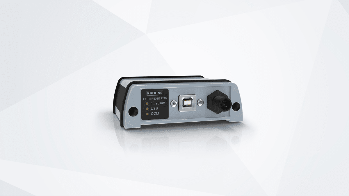 OPTIBRIDGE 1210: New USB interface adapter for HART field devices News ...