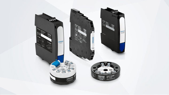 A collection of temperature transmitters from KROHNE