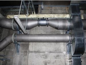 Flushing water measurement for filter regeneration in a waterworks