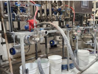 Flow and density measurement of paint additives and bases