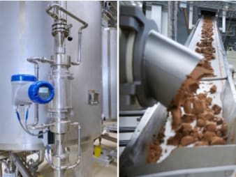 Dosing of ingredients in chocolate production