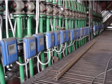 Detecting the leakage of coolant in a blast furnace