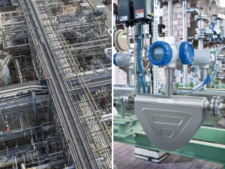 Flow measurement of aldehyde reaction products with entrained air