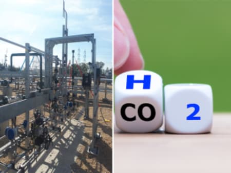 Flow measurement of green hydrogen at a power-2-gas plant (P2G)