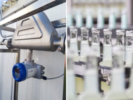 Mass flow measurement for soft drink carbonation