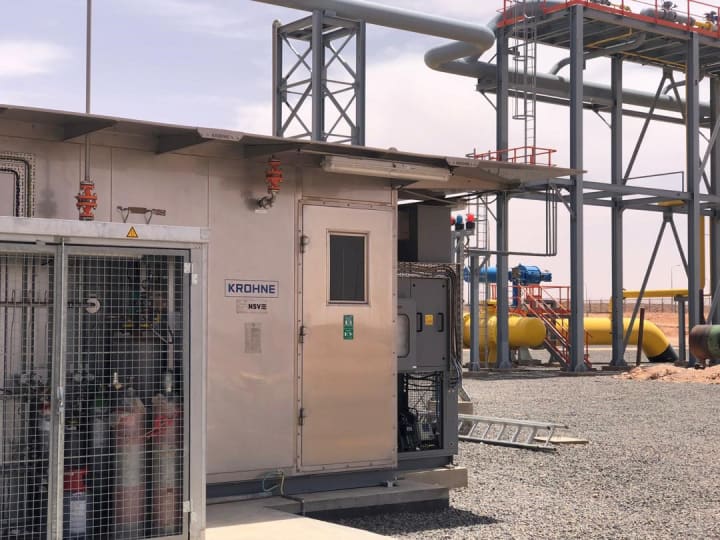 KROHNE designed metering house in the field KROHNE designed metering house in the field