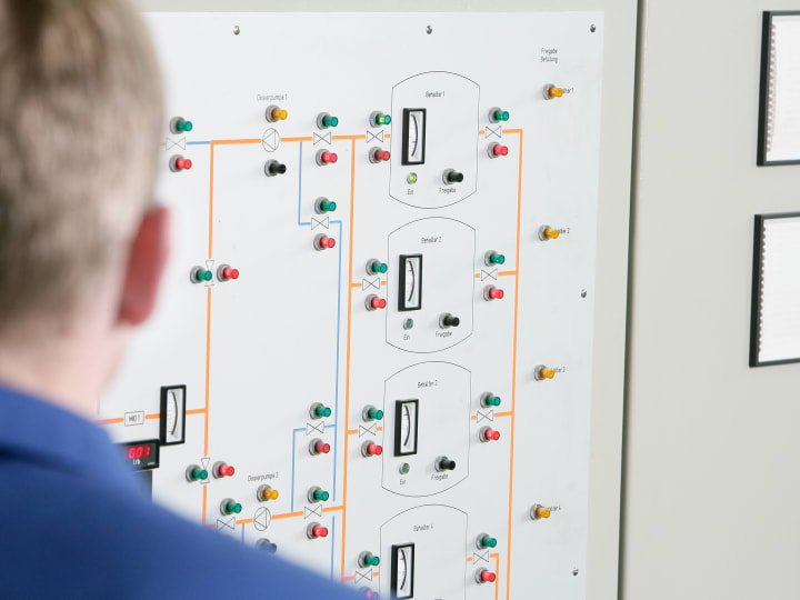 Control panel for remote tank monitoring