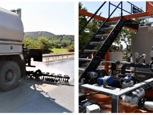 Flow measurement for cold-mix asphalt