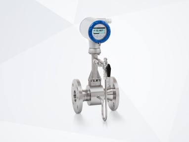 OPTISWIRL 4200 C Vortex flowmeter – Compact version with integrated pressure / temperature compensation, shut-off valve and flange