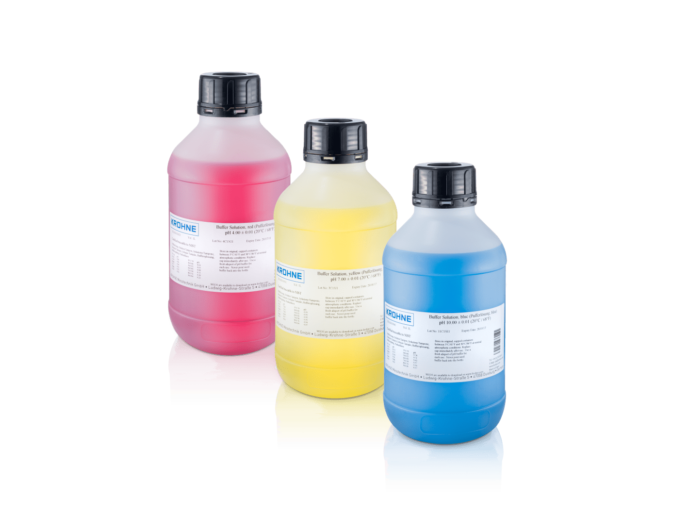 Buffer Solution Kit, Colourcoded, PH PH And PH 500 ML , 42 OFF