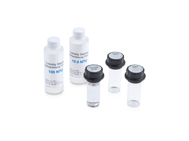 Ensemble d'étalonnage pour OPTISYS TUR 1060 Cuvettes avec solutions standards pour le système de mesure de turbidité OPTISYS TUR 1060