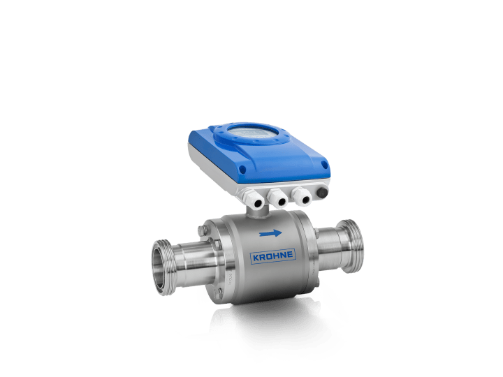 OPTIFLUX 6050 C Electromagnetic flowmeter – Compact version with aluminium housing and hygienic connection (DIN 11851)