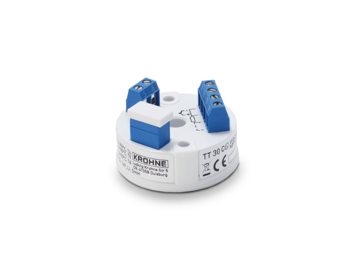 Head-mounted temperature transmitter OPTITEMP TT 30 C Ex – Intrinsically safe version