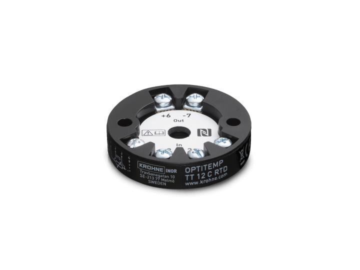 OPTITEMP TT 12 C with RTD input Head-mounted temperature transmitter with RTD input