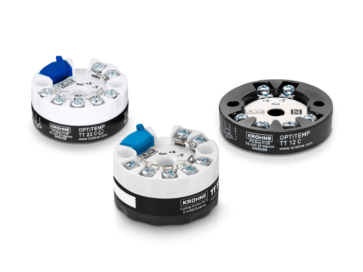 Headmounted temperature transmitters KROHNE Sweden