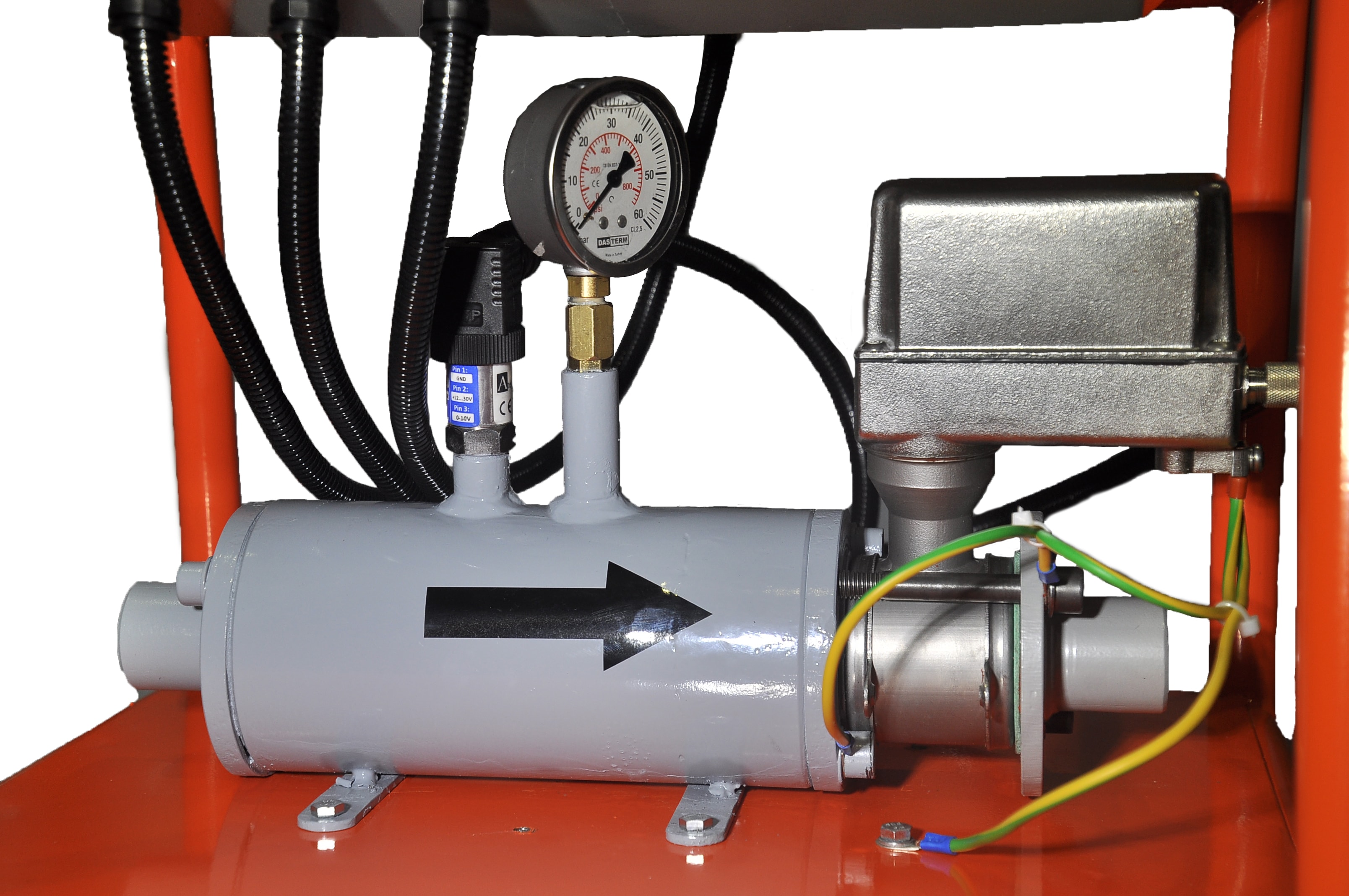 Flow monitoring in cement grout injection