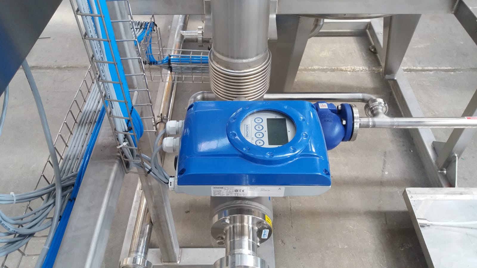 OPTIFLUX 6050 C on CIP skid unit