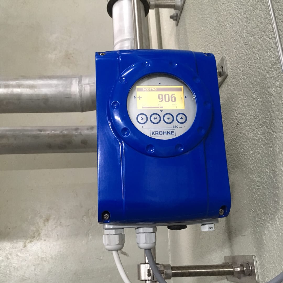 Flocculant measurement with the OPTIFLUX 1050
