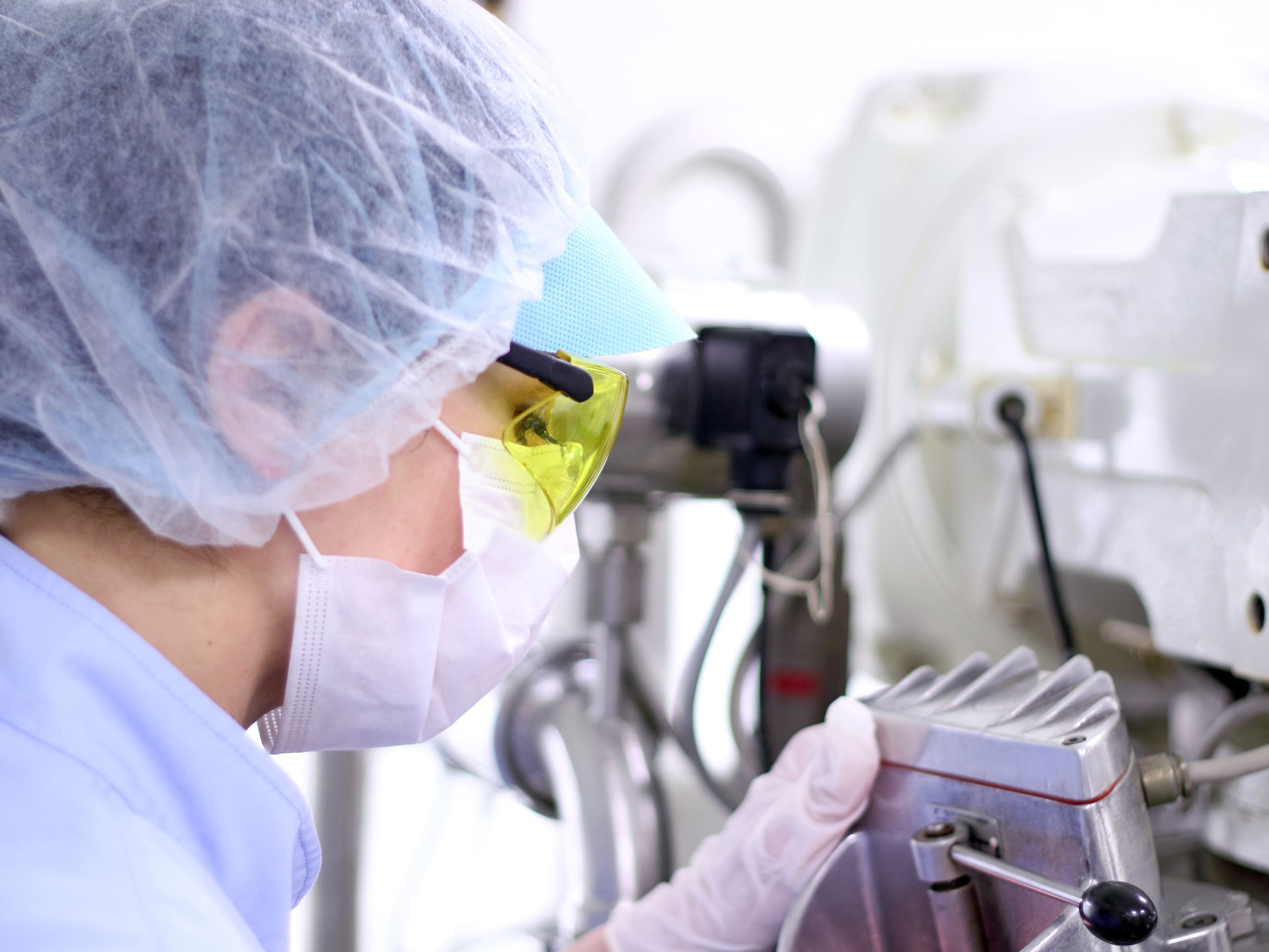 Life Sciences industry Scientific research in a laboratory under hygienic conditions