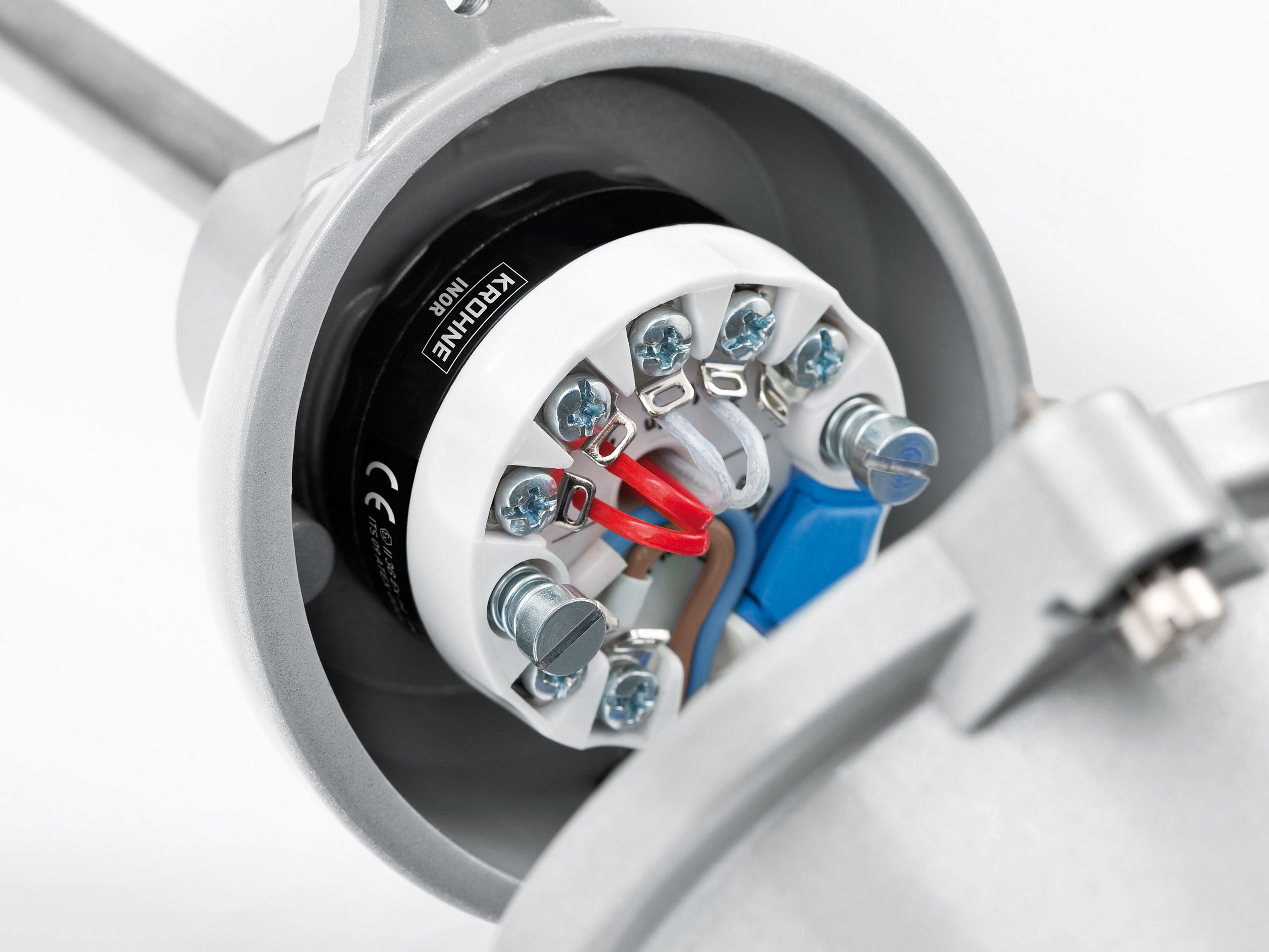 Mesure de température OPTITEMP head-mounted transmitter in temperature assembly