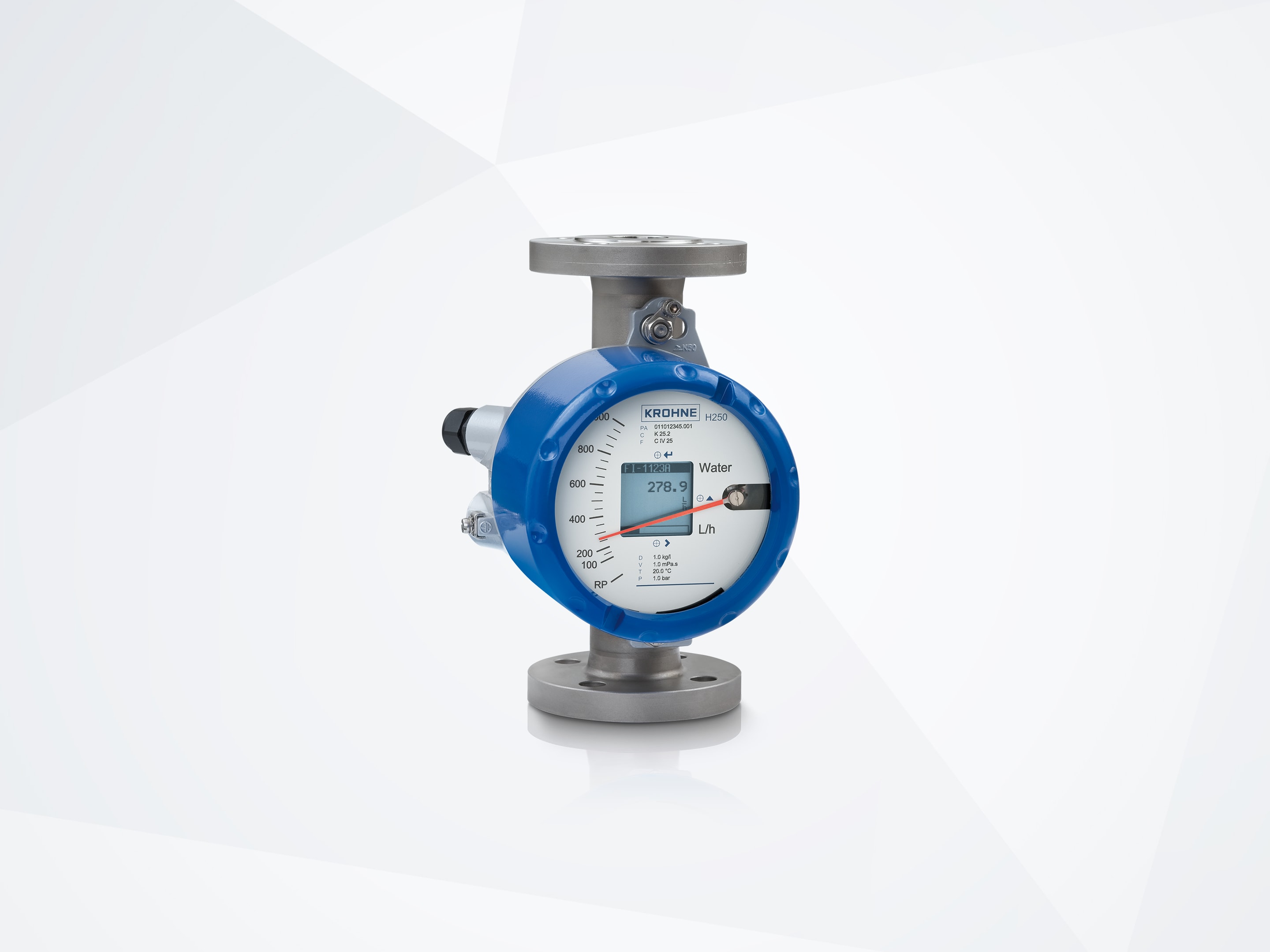H250 M40 Standard H250 M40 Variable area flowmeter – Standard version with flange