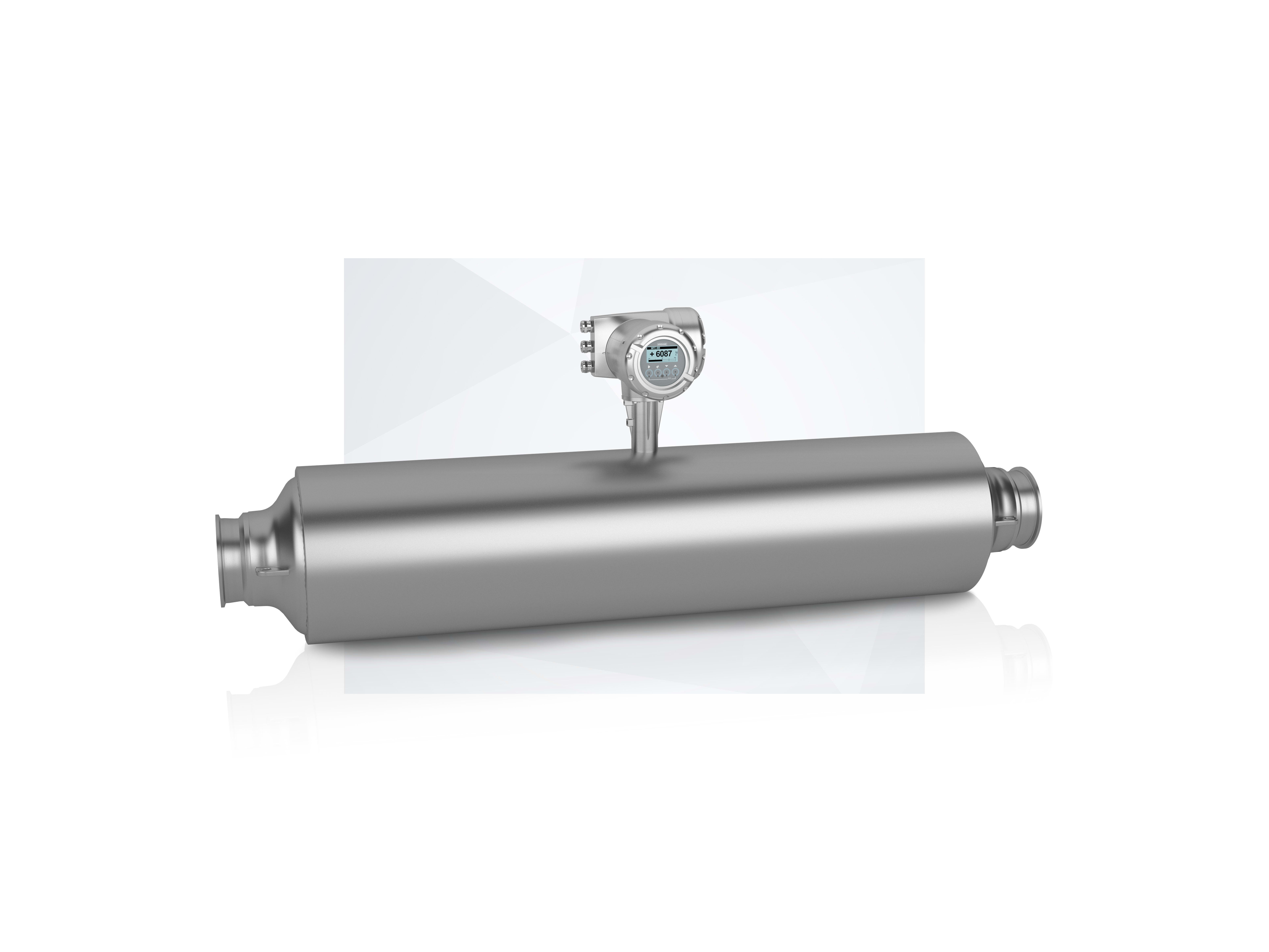 OPTIMASS 2400 C aus Edelstahl mit hygienischem Tri-Clamp Coriolis Masse-Durchflussmessgerät OPTIMASS 2400 C für hygienische Anwendungen