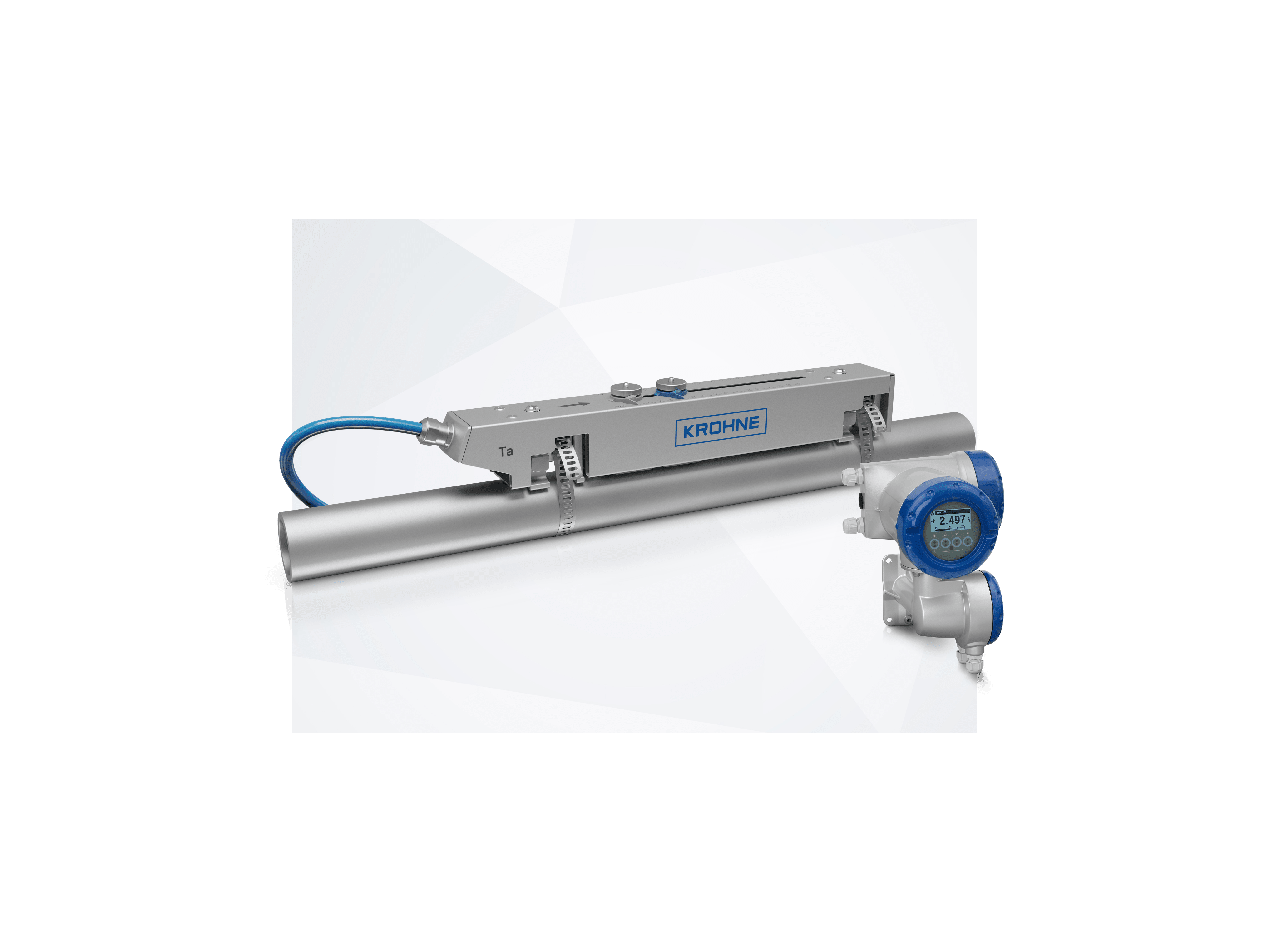 OPTISONIC 6300 F small sensor rail (z-mode) OPTISONIC 6300 - Version with small sensor rail and UFC 300 F signal converter